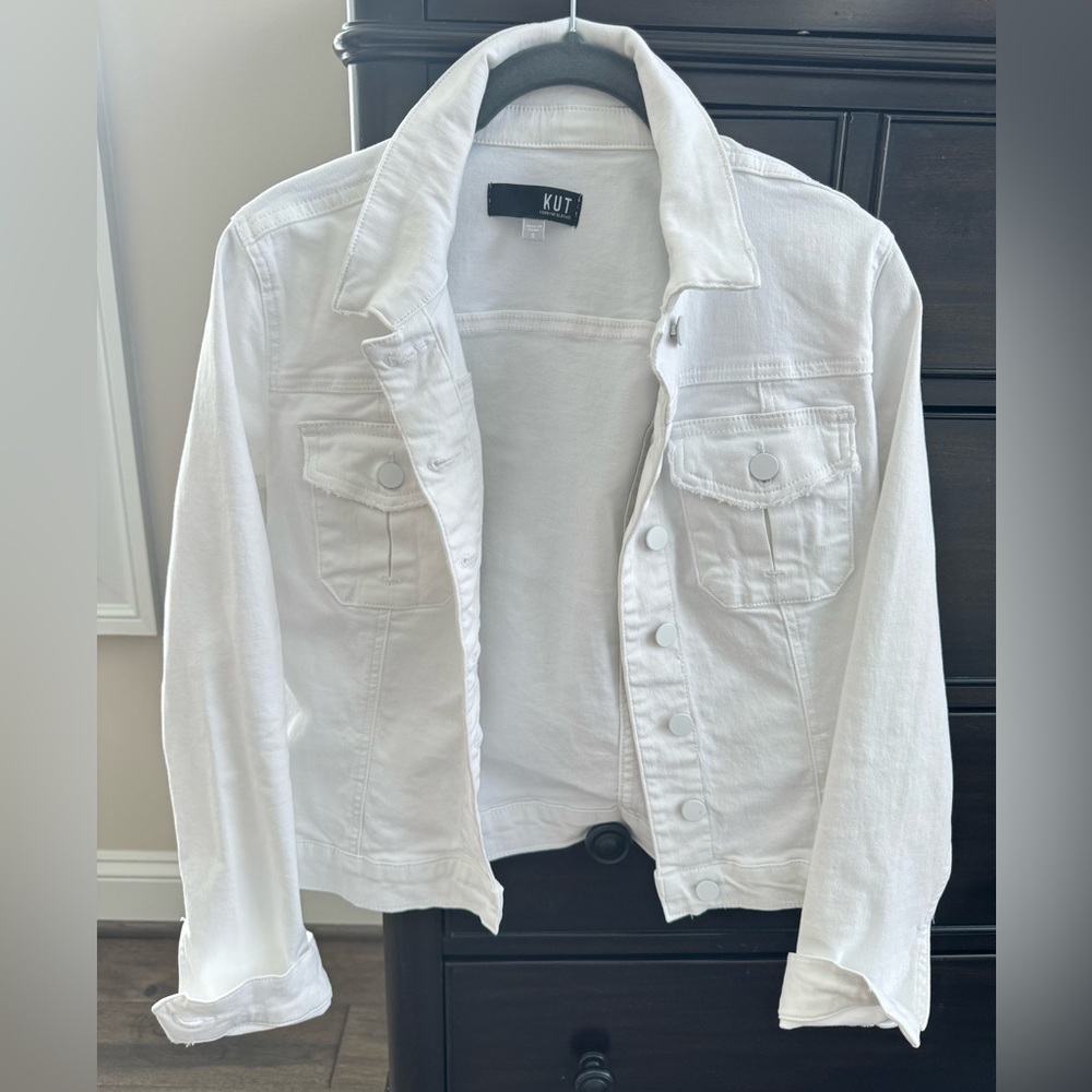 Kut from the Kloth white Denim Jacket, S